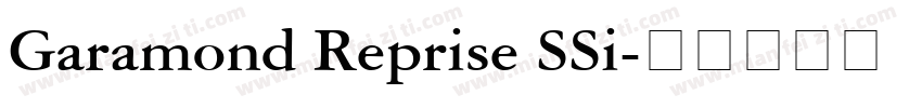Garamond Reprise SSi字体转换